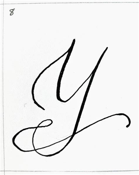 The Letter Y In Calligraphy