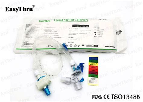 Closed System Disposable Suction Catheter Length Cm Durable Pvc