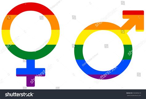 Rainbow Gay Gender Sex Symbol Male Stock Illustration 536985610 Shutterstock