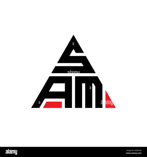 Logo De Lettre Triangle Sam Avec Forme De Triangle Monogramme De Logo