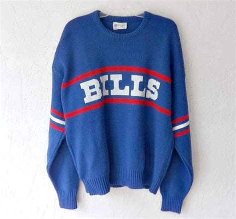 Mens Vintage Sweater 7080s Buffalo Bills Nfl Sweaterunisex