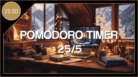 25 5 Pomodoro Timer 2 Hour Study With MeStudy Cozy Room With Lofi