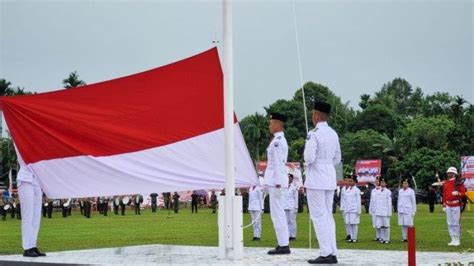 Tak Banyak Warga Yang Hadir Upacara Hut Ke Ri Di Kampung Desay