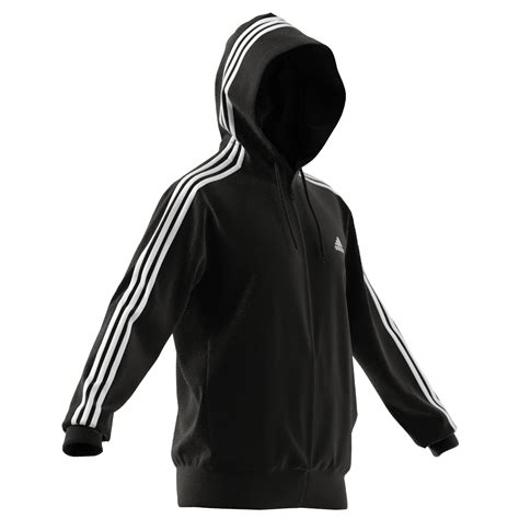 Adidas 3 Stripes Ft Full Zip Hoody Hoodie Mens Buy Online