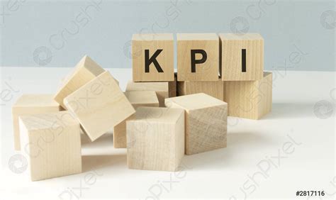 Acronym Kpi Key Performance Indicator Wooden Small Cubes With Letters