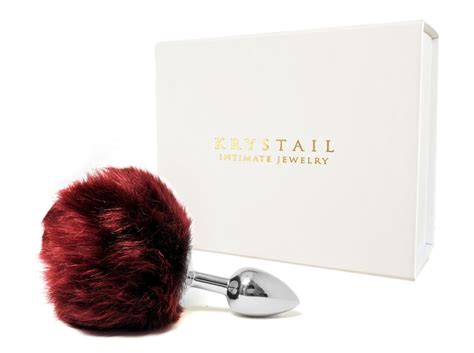 Red Bunny Tail Butt Plug Sex Toys Anal Plug Small Metal Etsy