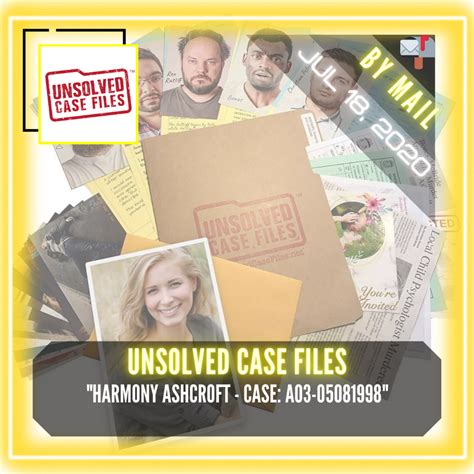 Unsolved Case Files - "Harmony Ashcroft - Case: A03-05081998" 