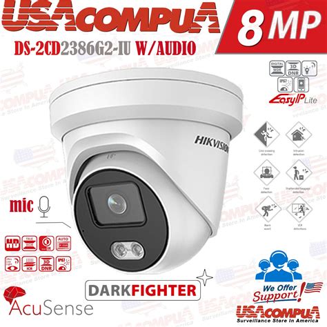 Hikvision K Mp Ip Camera Darkfighter Built In Mic Ds Cd G Iu