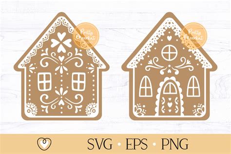 Gingerbread House Svg Christmas Svg Gingerbread House Cut File By