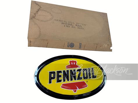 Nos Vintage Pennzoil Motor Oil Sign