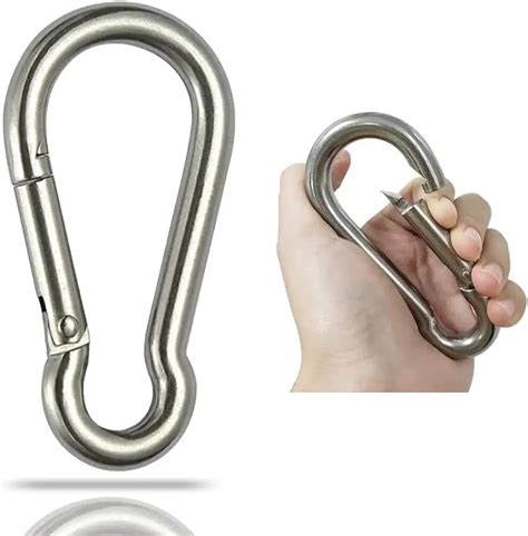 Pack Large Carabiner Hooks Stainless Steel Heavy Duty Carabiner