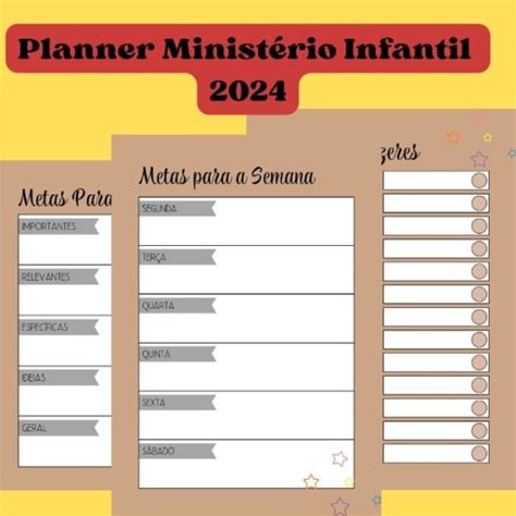 Planner Minist Rio Infantil Pdf Gr Tis Minist Rio Infantil Tia Lu