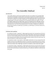 Lab Scientific Method Docx Krystina Clark Bio The Scientific