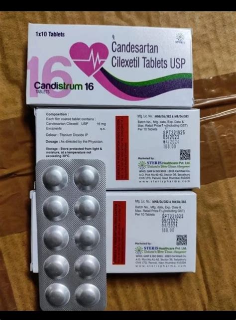 Candesartan Cilexetil Tablets 16 Mg At Rs 250 Box In Nagpur ID