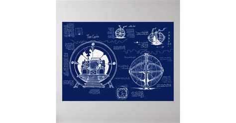 Time Machine Blueprints Poster | Zazzle