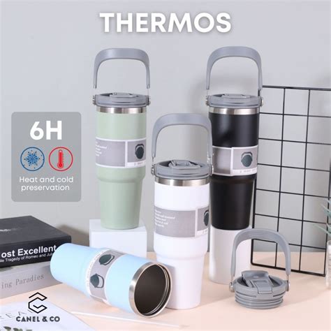 Ml Stainless Steel Handheld Thermos Insulated Vacuum Tumbler Hot Or Cold Mugater Bottle