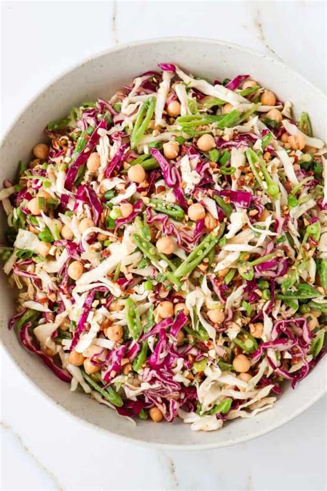 Crunchy Cabbage Chickpea Salad Goodness Avenue