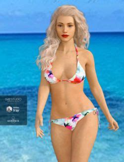 H C Bikini Swimsuit Outfit For Genesis 8 Female S 3d Models For Daz