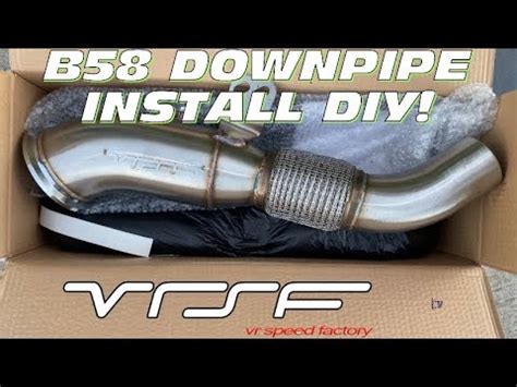 How To Install A Vrsf Catless Downpipe On B Bmw F F F Diy Youtube