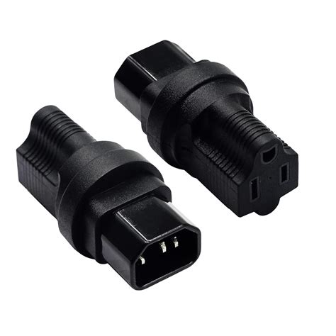 Jsadzkj Iec C To Nema R Power Adapter Iec C Male Plug To