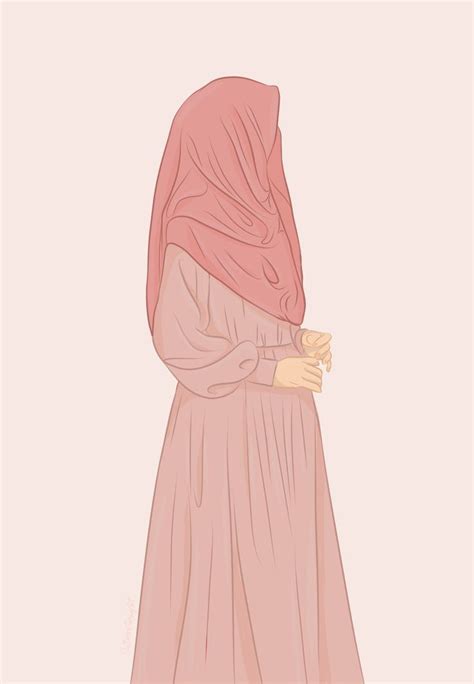 Pin By Nour Nouh On Hijab Cartoon Muslim Girls Hijab Drawing