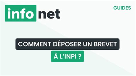 Comment D Poser Un Brevet Linpi D Finition Aide Tuto