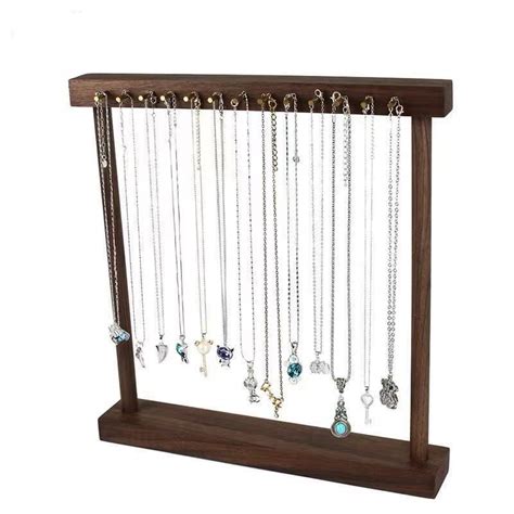 Handmade Wooden Necklace Rack In 2020 Handmade Wooden Wooden