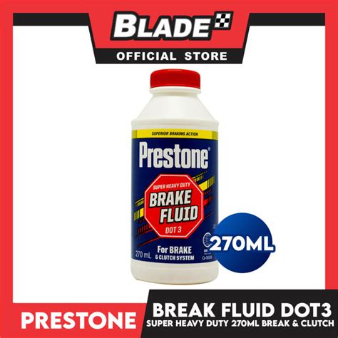 Prestone Super Heavy Duty Brake Fluid DOT3 270mL For Break Clutch