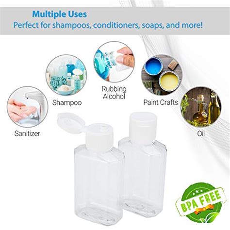 Gomu Pack Oz Ml Clear Refillable Flip Top Pet Plastic