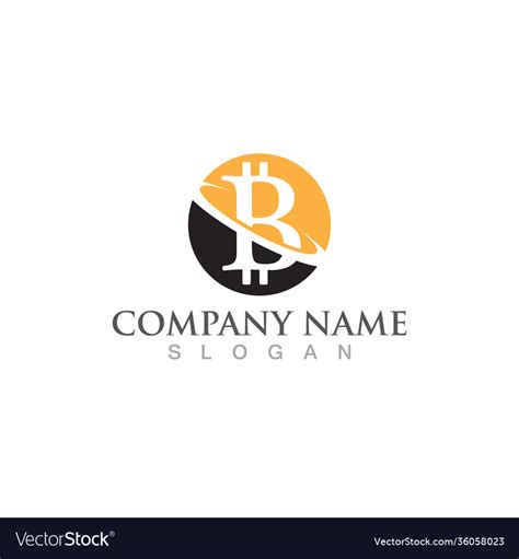 Btc coin logo and symbol Royalty Free Vector Image