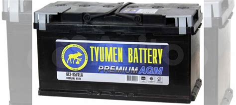 95Ah Аккумулятор 12В 6ст-95.0 Tyumen Premium AGM купить в Екатеринбурге ...