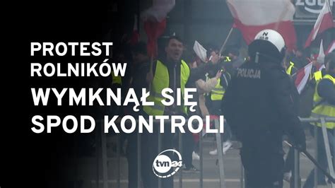 Protest Rolnik W Wymkn Si Spod Kontoli Youtube