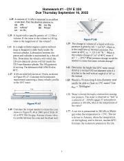 Hw Solution Pdf Homework Civ E Due Thursday September