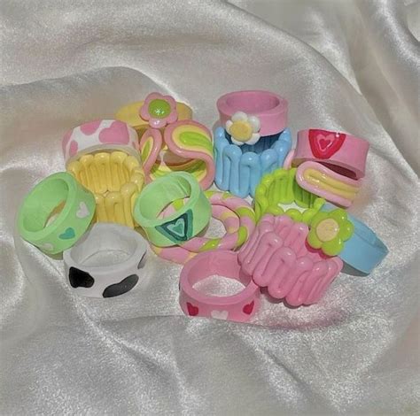 🍄колечки | Diy clay rings, Diy clay crafts, Clay diy projects
