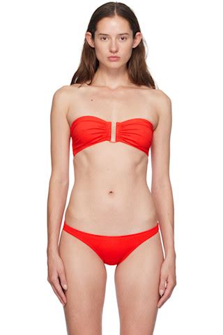 Red Show Bikini Top By Eres On Sale