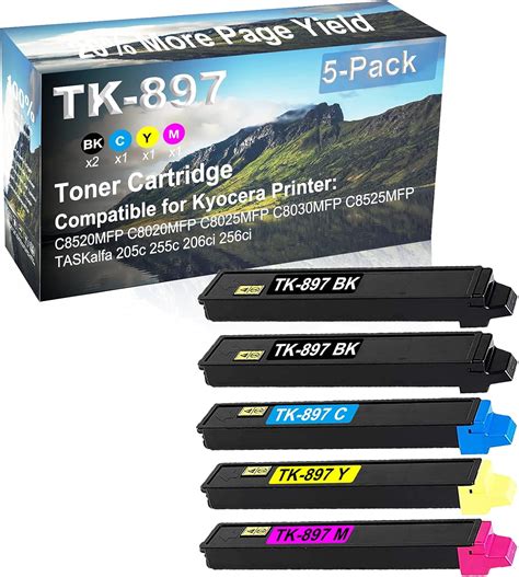 Amazon Kolasels Pack Bk C Y M Compatible High Capacity Tk