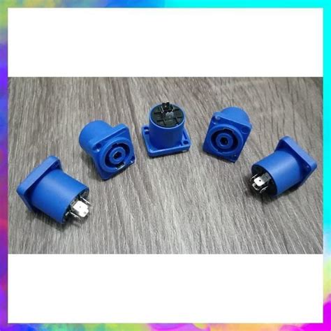 Soket Spicon Biru Socket Spicon Speakon Spikon Kualitas Premium