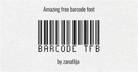 Amazing Free Barcode Font – MasterBundles