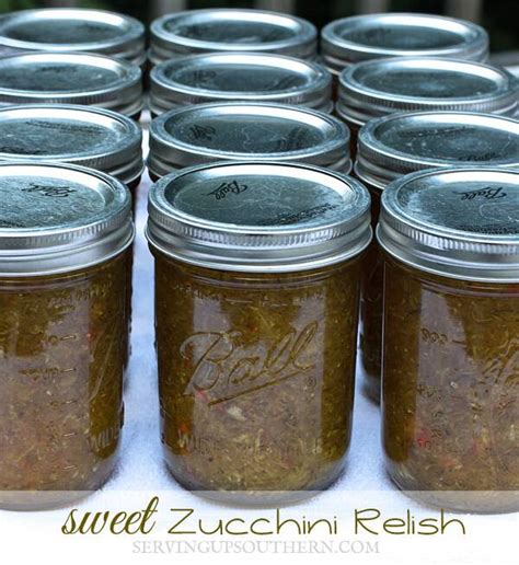 Sweet Zucchini Relish | Serving Up Southern