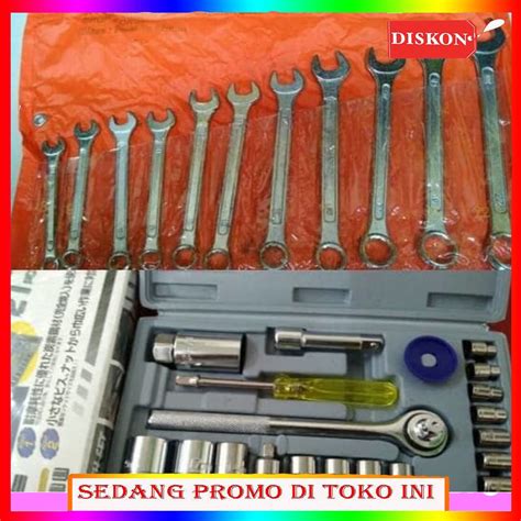 Jual PAKET Kunci Pas 40 Pcs Multipurpose Combination Socket Wrench