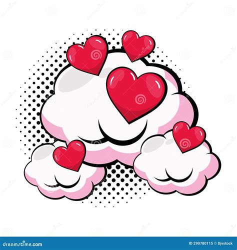 Love pop art romance stock vector. Illustration of vector - 290780115