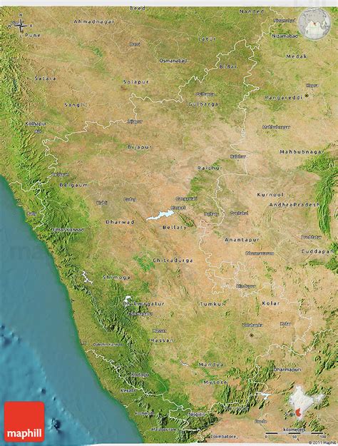 Satellite D Map Of Karnataka