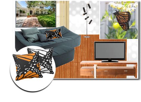 Relaxed Suburban Living Room Decor & Butterflies • KBM D3signs