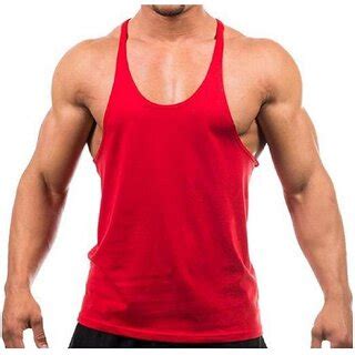 Buy The Blazze Men S Blank Stringer Y Back Bodybuilding Gym Tank Tops