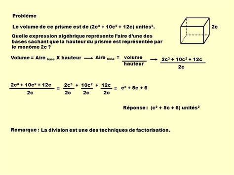 Factorisation Par Division Ppt T L Charger