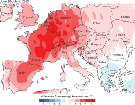 Summer heat wave arrives in Europe | NOAA Climate.gov