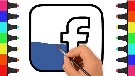 Facebook Logo Coloring Page