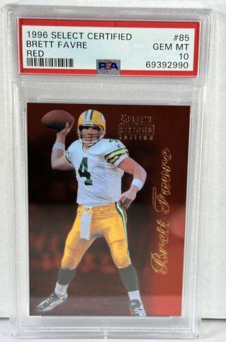 Brett Favre Psa Pop Select Certified Red Packers