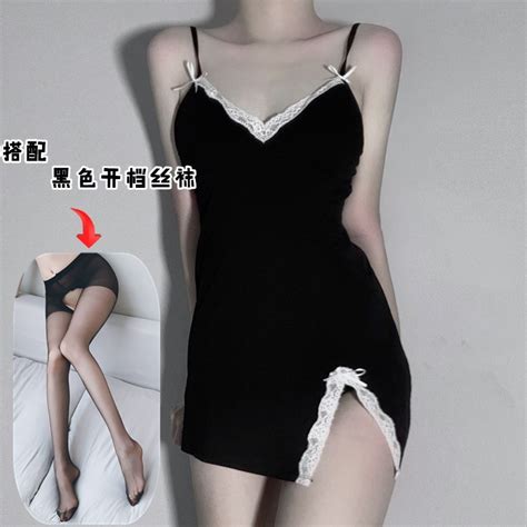 Erotic Underwear With Chest Pads Lace Cute Slim Side Slit Sexy Lingerie Lingerie And Sexy Price