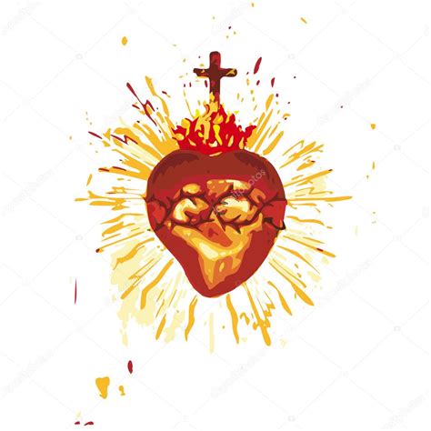 Sacred Heart Stock Vector Image By ©robodread 11970631